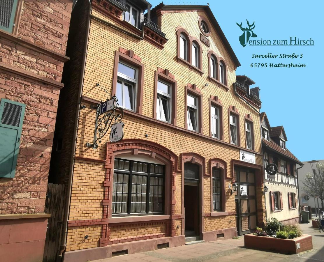Hotel-Pension Zum Hirsch Hattersheim am Main Exterior foto